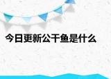 今日更新公干鱼是什么