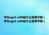 华为ags3-al00是什么型号平板（华为ags3-al00是什么型号平板）