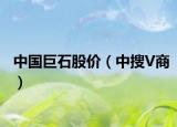 中国巨石股价（中搜V商）