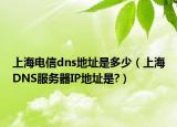 上海电信dns地址是多少（上海DNS服务器IP地址是?）