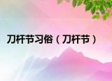 刀杆节习俗（刀杆节）