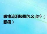 眼痛流泪模糊怎么治疗（眼痛）