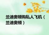 兰迪奥顿购私人飞机（兰迪奥顿）