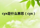 cyx是什么意思（cyx）