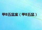 甲B五鼠案（甲B五鼠）