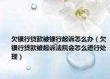 欠银行贷款被银行起诉怎么办（欠银行贷款被起诉法院会怎么进行处理）