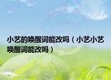小艺的唤醒词能改吗（小艺小艺唤醒词能改吗）