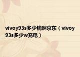 vivoy93s多少钱啊京东（vivoy93s多少w充电）
