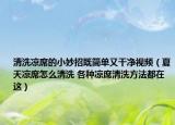 清洗凉席的小妙招既简单又干净视频（夏天凉席怎么清洗 各种凉席清洗方法都在这）