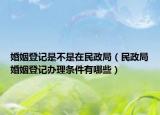 婚姻登记是不是在民政局（民政局婚姻登记办理条件有哪些）