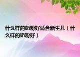 什么样的奶粉好适合新生儿（什么样的奶粉好）