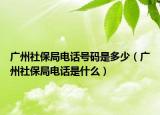 广州社保局电话号码是多少（广州社保局电话是什么）