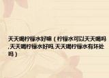 天天喝柠檬水好嘛（柠檬水可以天天喝吗,天天喝柠檬水好吗,天天喝柠檬水有坏处吗）