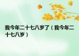 我今年二十七八岁了（我今年二十七八岁）