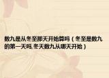 数九是从冬至那天开始算吗（冬至是数九的第一天吗,冬天数九从哪天开始）