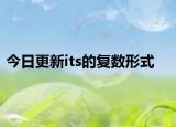 今日更新its的复数形式