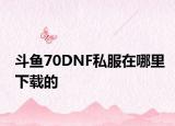 斗鱼70DNF私服在哪里下载的