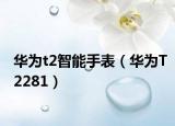 华为t2智能手表（华为T2281）