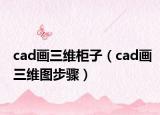 cad画三维柜子（cad画三维图步骤）