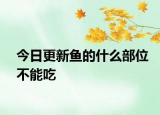 今日更新鱼的什么部位不能吃
