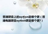 普通键盘上的option是哪个键（普通电脑键盘option键是哪个键?）