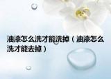 油漆怎么洗才能洗掉（油漆怎么洗才能去掉）