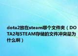 dota2放在steam哪个文件夹（DOTA2与STEAM存储的文件冲突是为什么啊）