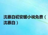沈慕白初安暖小说免费（沈慕白）