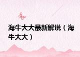 海牛大大最新解说（海牛大大）