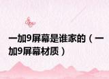 一加9屏幕是谁家的（一加9屏幕材质）