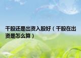 干股还是出资入股好（干股在出资是怎么算）