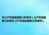 买小产权房能提取公积金吗（小产权房能取公积金吗 小产权房能提取公积金吗）