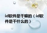 id软件是干嘛的（id软件是干什么的）