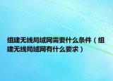 组建无线局域网需要什么条件（组建无线局域网有什么要求）