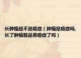 长肿瘤是不是癌症（肿瘤是癌症吗,长了肿瘤就是患癌症了吗）
