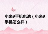 小米9手机电池（小米9手机怎么样）