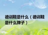 德训鞋是什么（德训鞋是什么牌子）