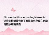 Ntuser.datNtuser.dat.logNtuser.ini这些文件都被我删了我该怎么办现在启动时提示准备桌面