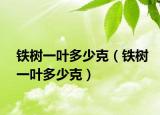 铁树一叶多少克（铁树一叶多少克）