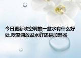 今日更新吹空调放一盆水有什么好处,吹空调放盆水好还是加湿器