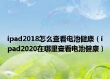 ipad2018怎么查看电池健康（ipad2020在哪里查看电池健康）