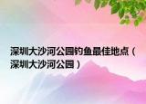 深圳大沙河公园钓鱼最佳地点（深圳大沙河公园）