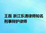 王磊 浙江乐清律师知名刑事辩护律师