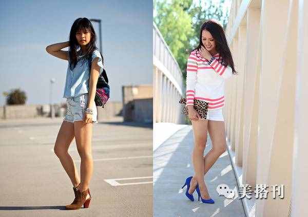 时髦小心机白色短裤，30+也能穿出少女感