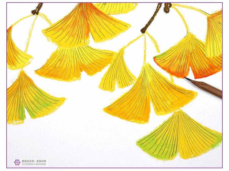 创意儿童画教程｜秋天的美景