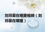 刘邦墓在哪里视频（刘邦墓在哪里）