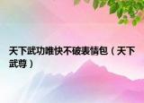 天下武功唯快不破表情包（天下武尊）