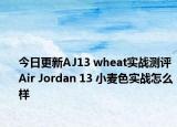今日更新AJ13 wheat实战测评 Air Jordan 13 小麦色实战怎么样