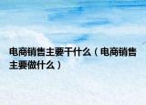 电商销售主要干什么（电商销售主要做什么）