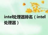 intel处理器排名（intel处理器）